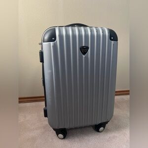 Traveler’s Club Hard Shell Carry-On Suitcase